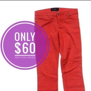 🌺NWOT Sanctuary Clothing coral ankle jeans